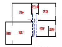 入戶門正對著衛(wèi)生間，客人來了太尷尬了